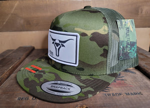 YRB White Patch | Classic Snapback | Yupoong | Multicam/Tropic